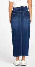 Load image into Gallery viewer, Emerald Denim Maxi Skirt
